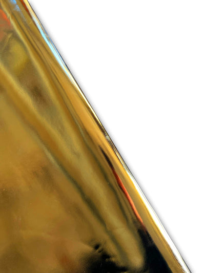 Gold Smooth Metallic Cowhide Metallic Cowhide shown in a full product view