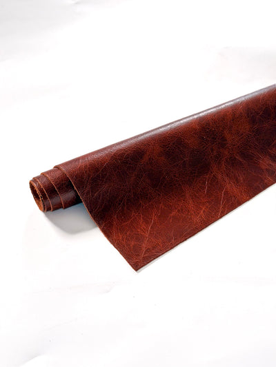 Bourbon Distressed Cowhide Sheets, 12 × 24 in shown in a full product view