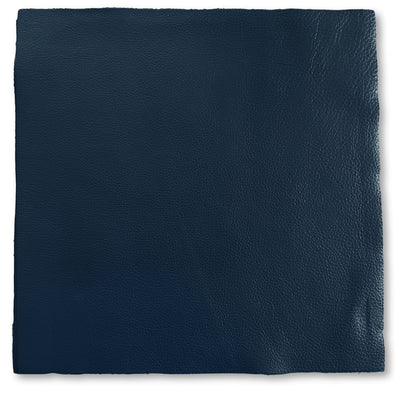 Navy Blue Cowhide Leather Sheets, 12 × 12 in shown in a full product view