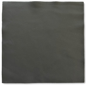 Grey Natural Grain Cowhide Leather: 12" x 12" Pre-Cut Pieces