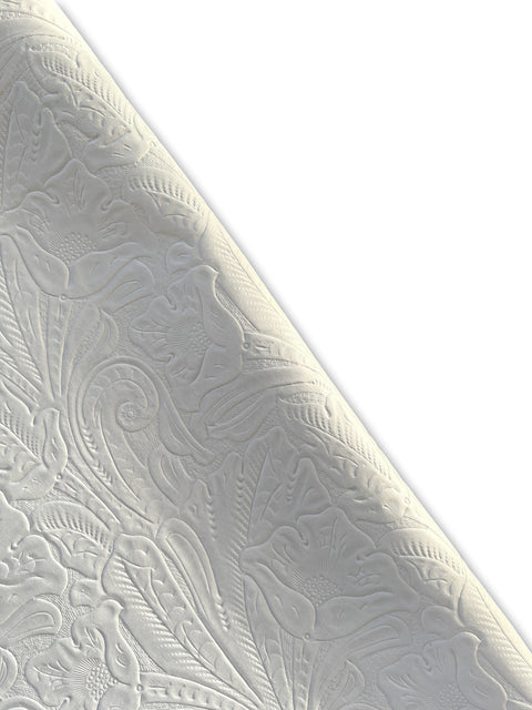 Floral Embossed Cowhide