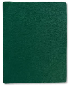 Kelly Green Cowhide Leather: 8.5'' x 11'' Pre-Cut Pieces