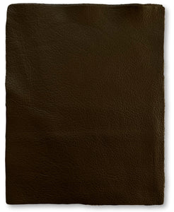 Chocolate Brown Natural Grain Cow Leather: 8.5'' x 11'' Pre Cut Pieces