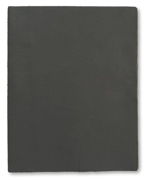 Grey Natural Grain Cowhide Leather: 8.5" x 11" Pre-Cut Pieces