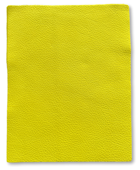 Lemon Yellow Cow Leather: 8.5" x 11" Pre-Cut Pieces
