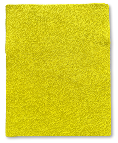 Lemon Yellow Cow Leather: 8.5" x 11" Pre-Cut Pieces