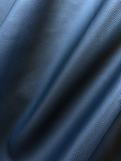 Navy Blue Upholstery Cowhide, 45 Sq Ft shown in a full product view