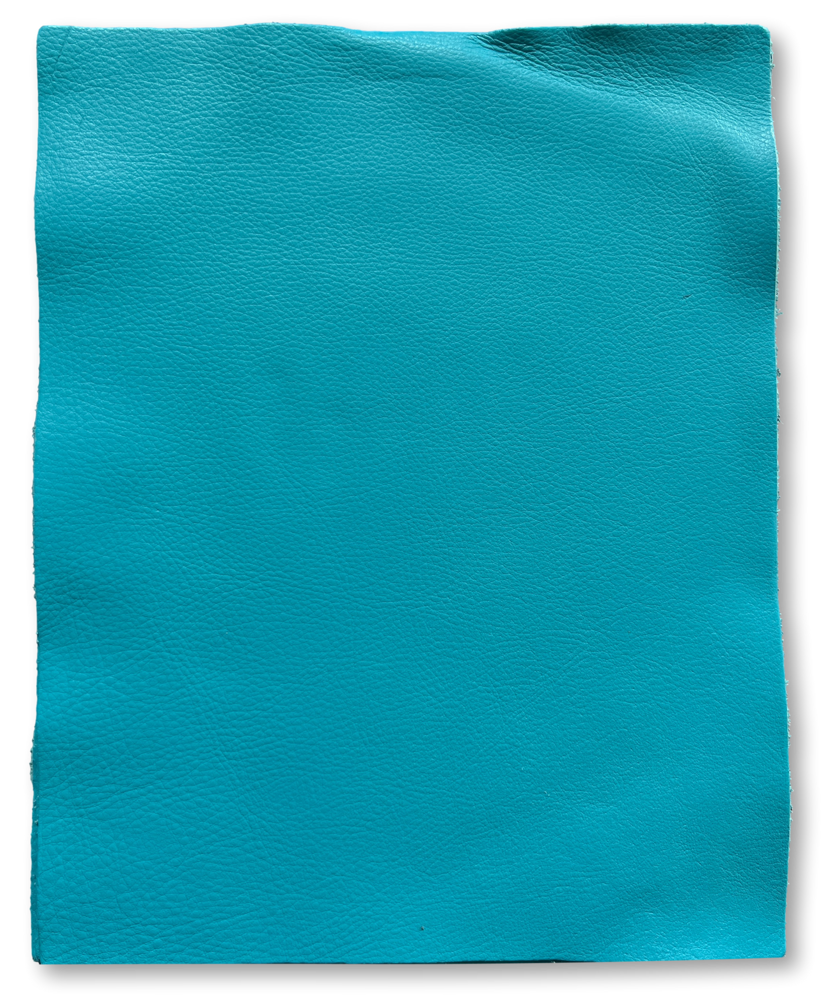 Turquoise Cowhide Leather: 8.5'' x 11'' Pre-Cut Squares