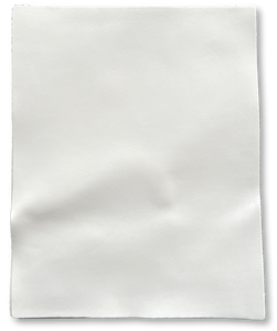 White Smooth Cow Natural Grain Cowhide Leather: 8.5'' x 11'' Pre-Cut Leather Pieces