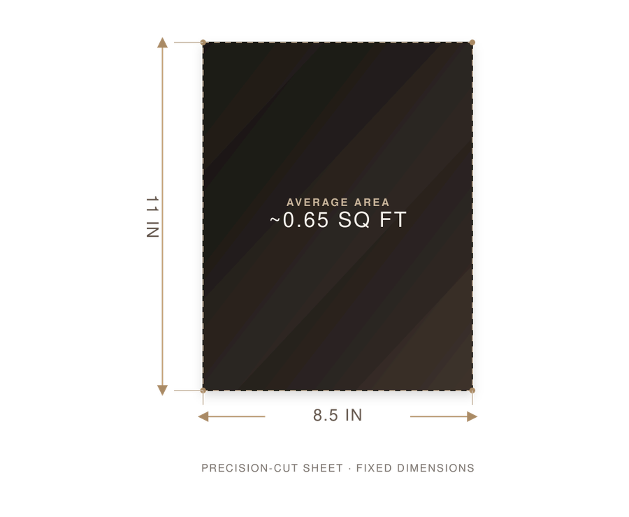Rose Gold Metallic Natural Grain Chrome-Tanned Cowhide – Metallic Foil Finish, 1.1–1.3 mm (3 oz), Pre-Cut Leather Sheets (8.5