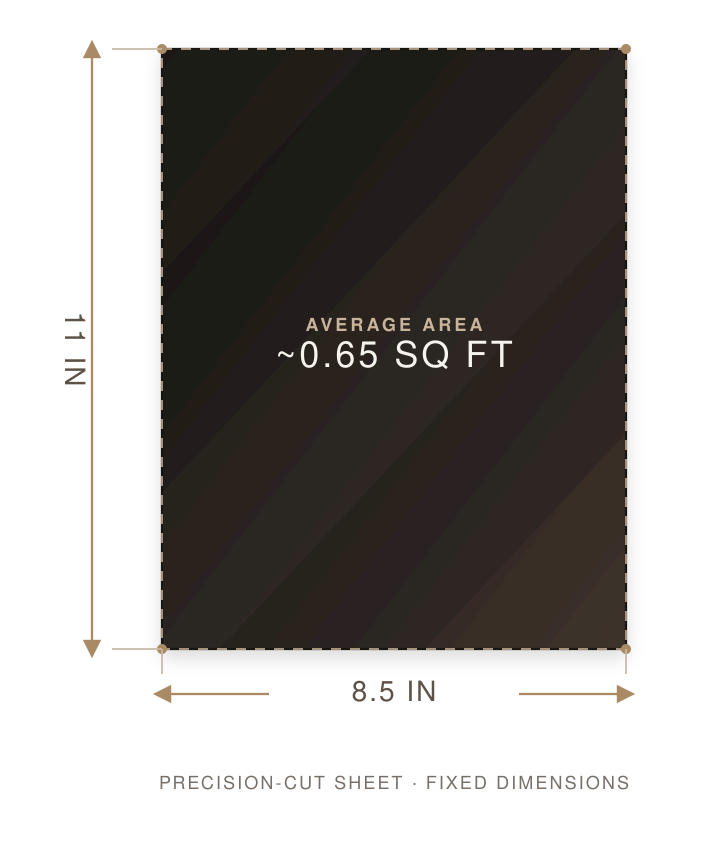 White Natural Grain Deer-Tanned Cowhide –  Full Aniline Finish, 1.1–1.3 mm (3 oz), Pre-Cut Leather Sheets (8.5