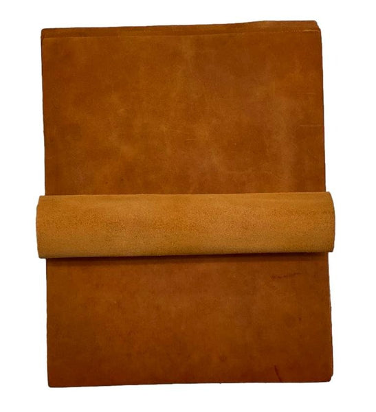 Whiskey Crazy Horse Cowhide Leather: 8.5" x 11" Pre Cut Pieces