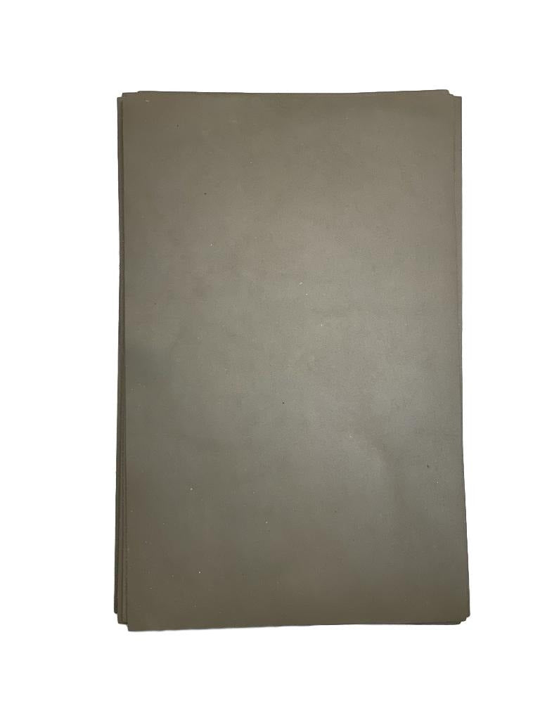 Olive Smooth Italian Calf Leather: 7.5" x 12.5" Pre-Cut Pieces
