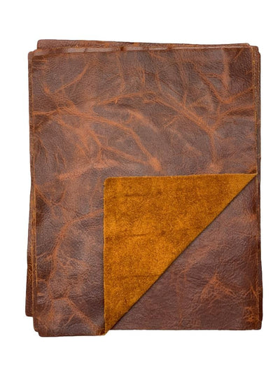 Terracotta Pull-Up Cowhide Sheets, 8.5 × 11 in shown in a full product view