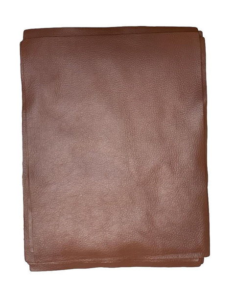 Brandy Cowhide Leather: 8.5" x 11" Pre-Cut Leather Pieces