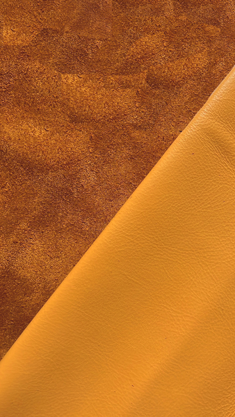 Apricot Natural Grain Cowhide Leather Skins
