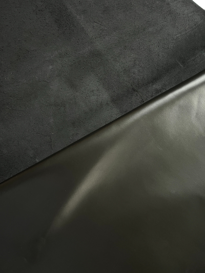 Black Smooth Cowhide alternate view showing color and surface finish