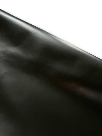 Black Smooth Cowhide Leather Skins