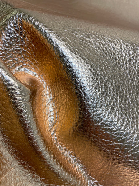 Copper Metallic Cowhide Leather Skins