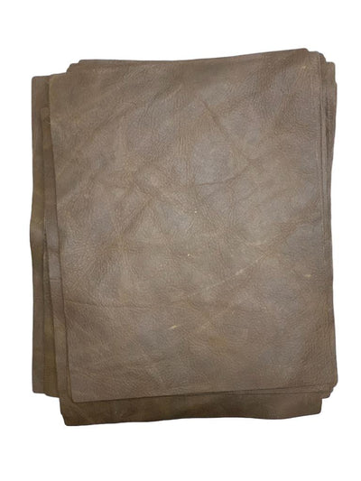 Espresso Distressed Cowhide Sheets alternate view showing color and surface finish