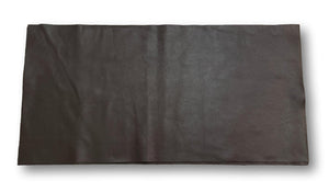 Chocolate Brown Natural Grain Cowhide Leather: 12" x 24" Pre-Cut Craft Pieces