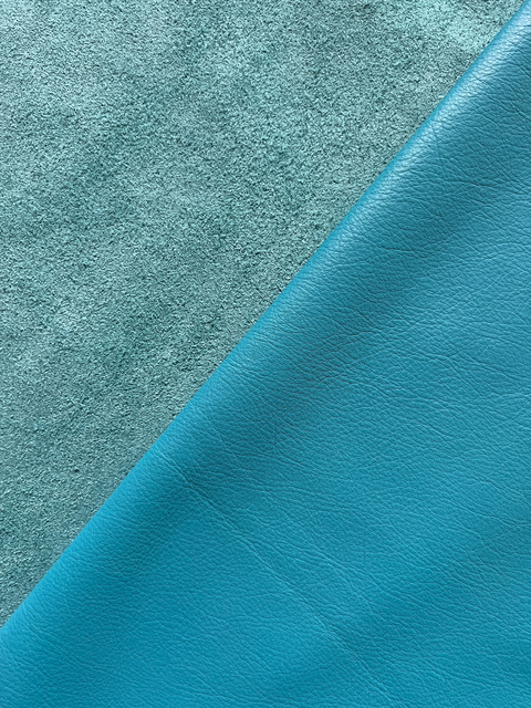 Turquoise Natural Grain Cowhide