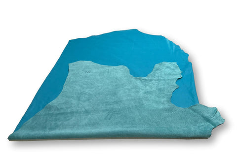 Turquoise Natural Grain Cowhide