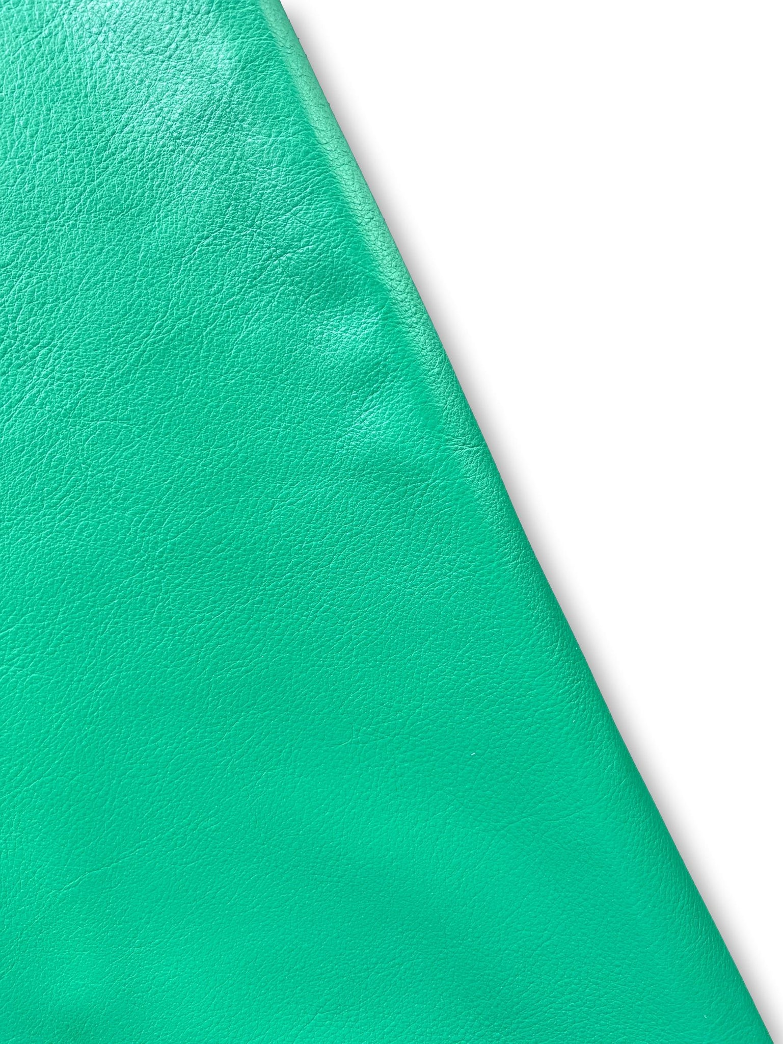 Kelly Green Natural Grain Cowhide Leather Skins