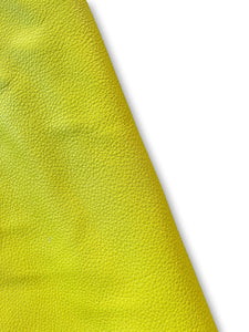 Lemon Natural Grain Cowhide Leather Skins
