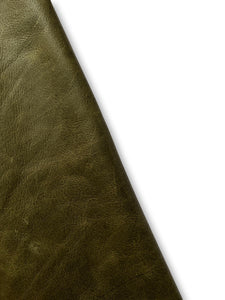 Olive Pull Up Cow Leather Skins