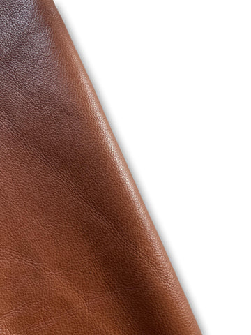 Brandy Natural Grain Cowhide Leather Skins