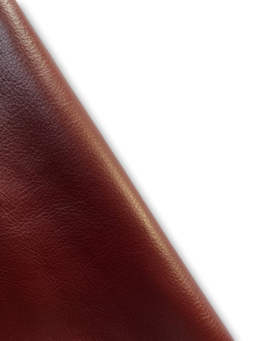 Burgundy Natural Grain Cowhide Leather Skins