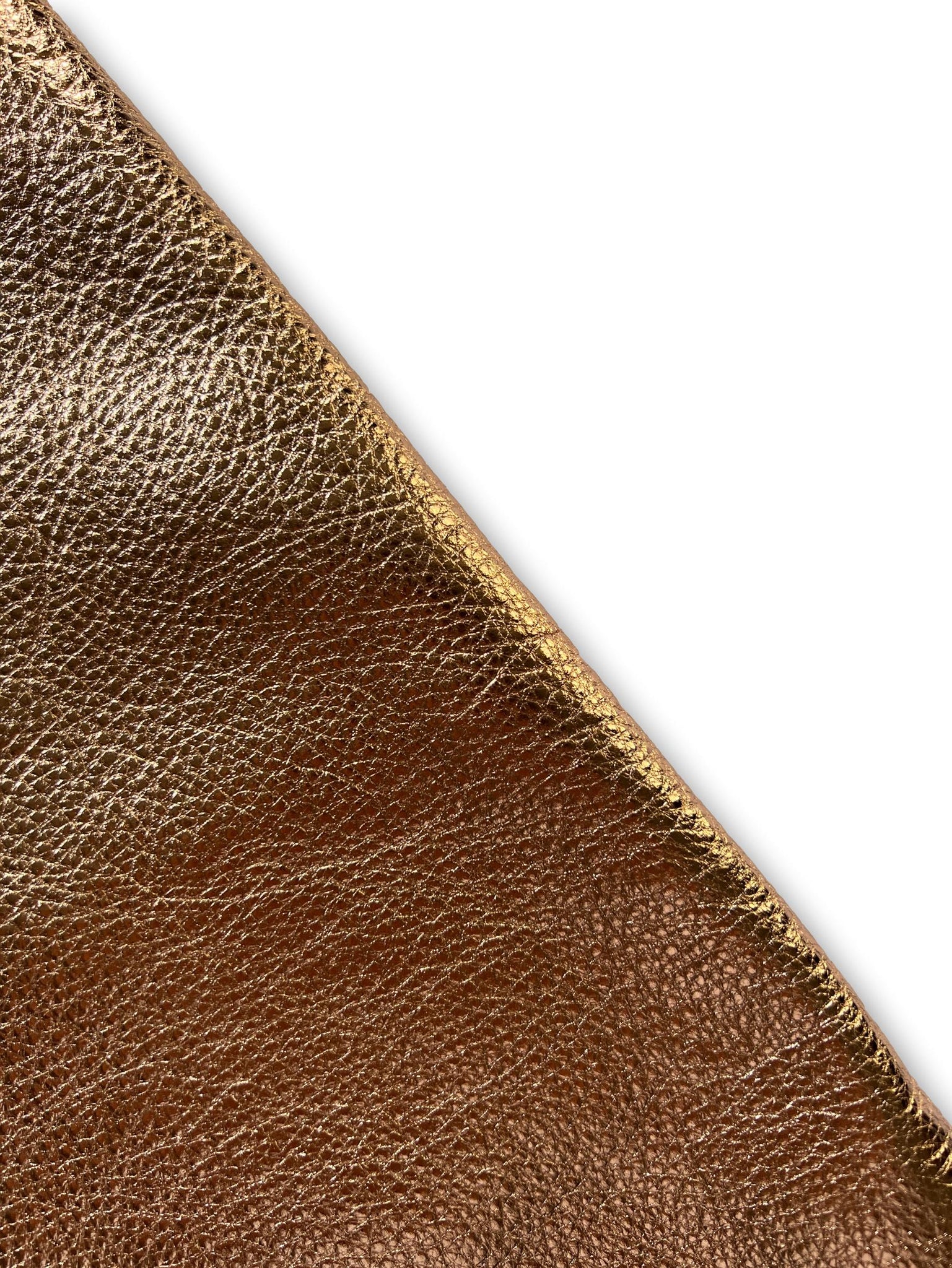 Rose Gold Metallic Cowhide Leather Skins