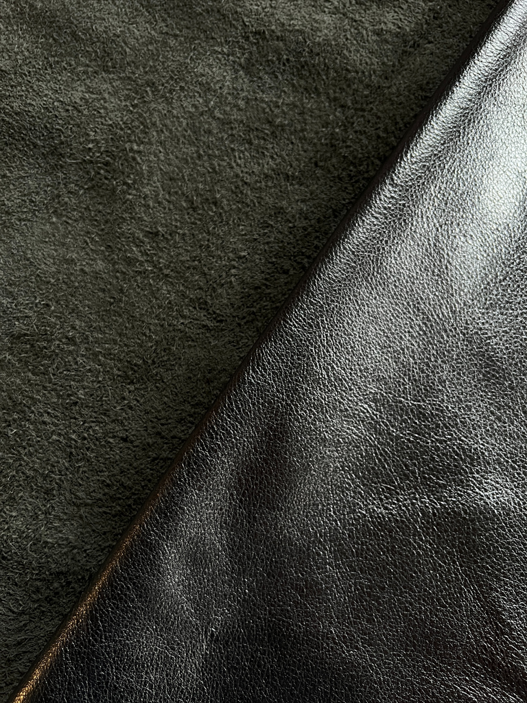 The Tannery Nyc Black Cowhide Leather (Whole HIDES)