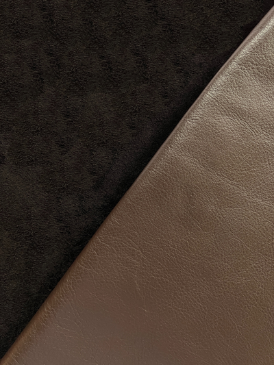 Chocolate Brown Full-Aniline Cowhide alternate view showing color and surface finish