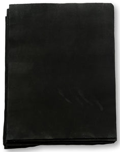 Black Nubuck Cowhide Leather: 8.5'' x 11'' Pre-Cut Pieces