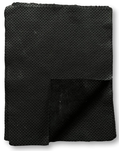 Black Perforated Cowhide Sheets, 8.5 × 11 in alternate view showing color and surface finish