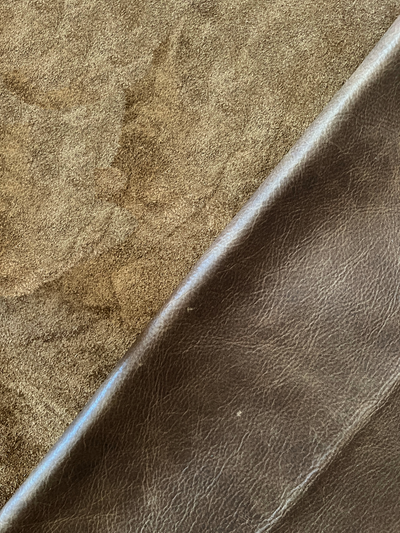 Espresso Pull-Up Cowhide alternate view showing color and surface finish
