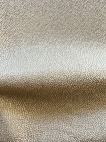 Cream White Firenze Premium Upholstery Cow Leather Whole Hide