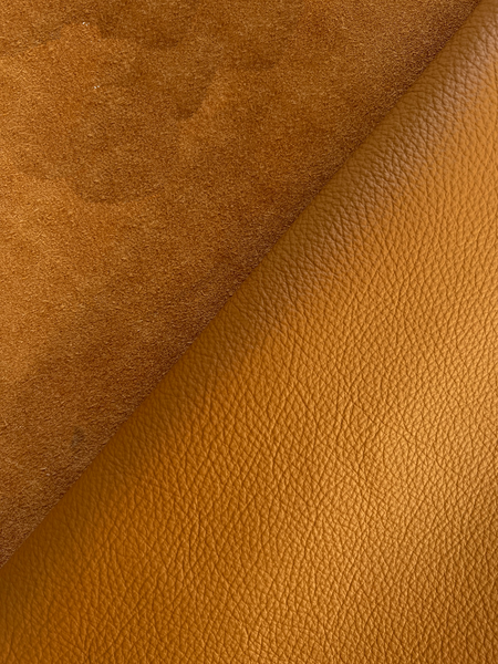 Saddle Brown Firenze Premium Upholstery Cow Leather Whole Hide