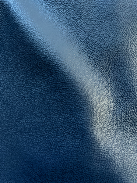Navy Blue Firenze Premium Upholstery Cow Leather Whole Hide