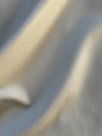 Ivory Off White Premium Upholstery Cowhide shown in a full product view