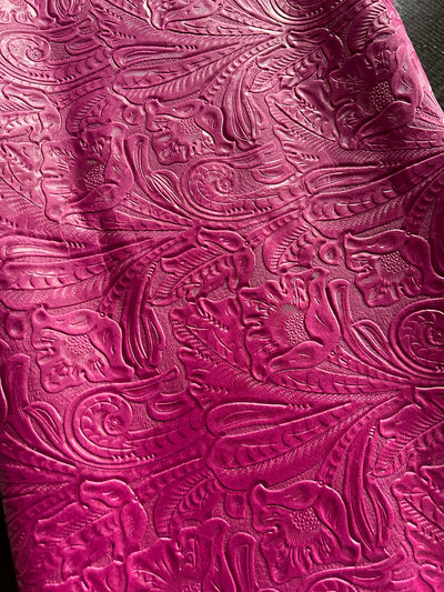 Mulberry Floral Embossed Cowhide shown in a full product view