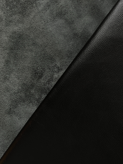 Black Upholstery Cowhide, 45 Sq Ft alternate view showing color and surface finish