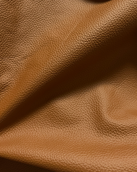 Cognac Classic Upholstery Cow Leather Whole Hide