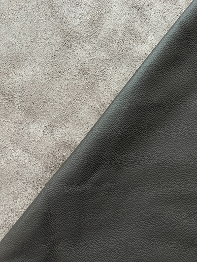 Chocolate Brown Upholstery Cowhide, 45 Sq Ft alternate view showing color and surface finish
