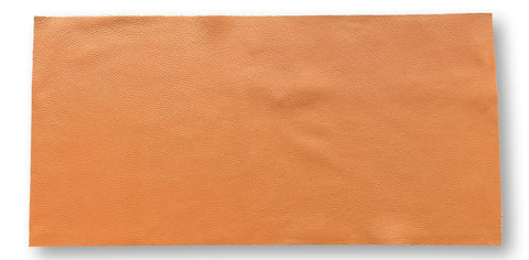 Cognac Natural Grain Cowhide Leather: 12" x 24" Pre-Cut Pieces