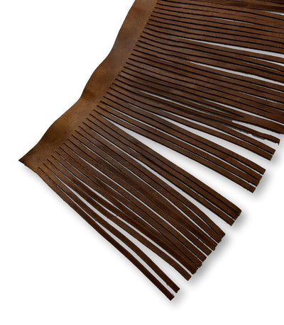 Oil Tanned Leather Fringe shown in a full product view