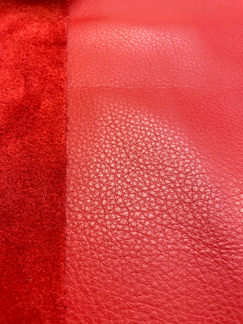 Red Natural Grain Cowhide