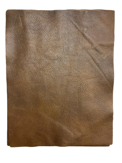 Antique Brown Cowhide Leather Sheets shown in a full product view